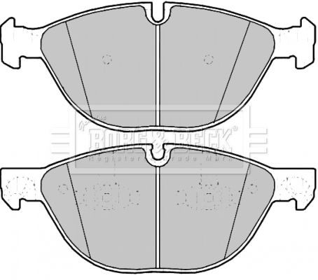 BORG & BECK Комплект тормозных колодок, дисковый тормоз BBP2187